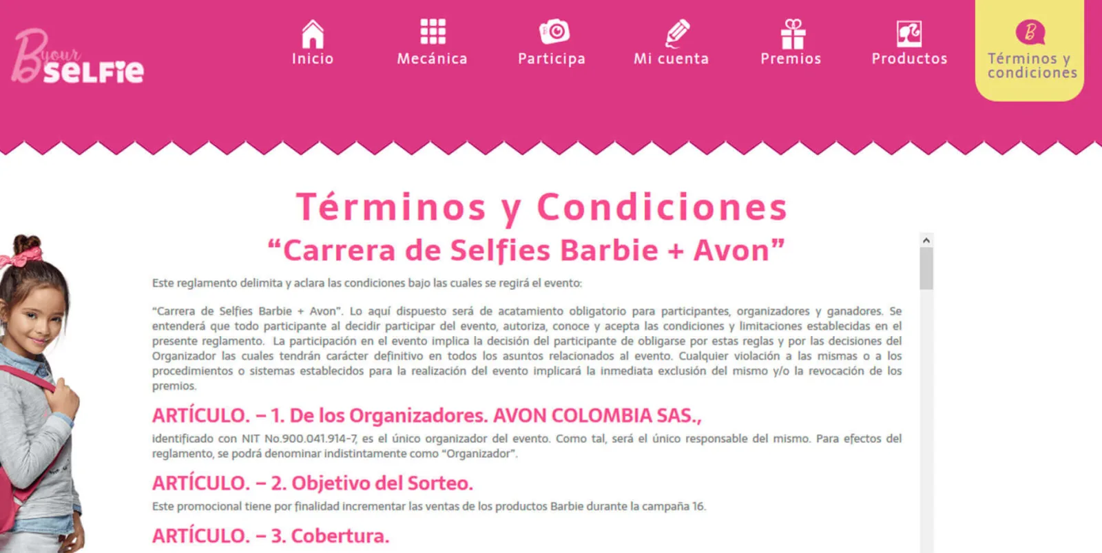 Carrera de selfies