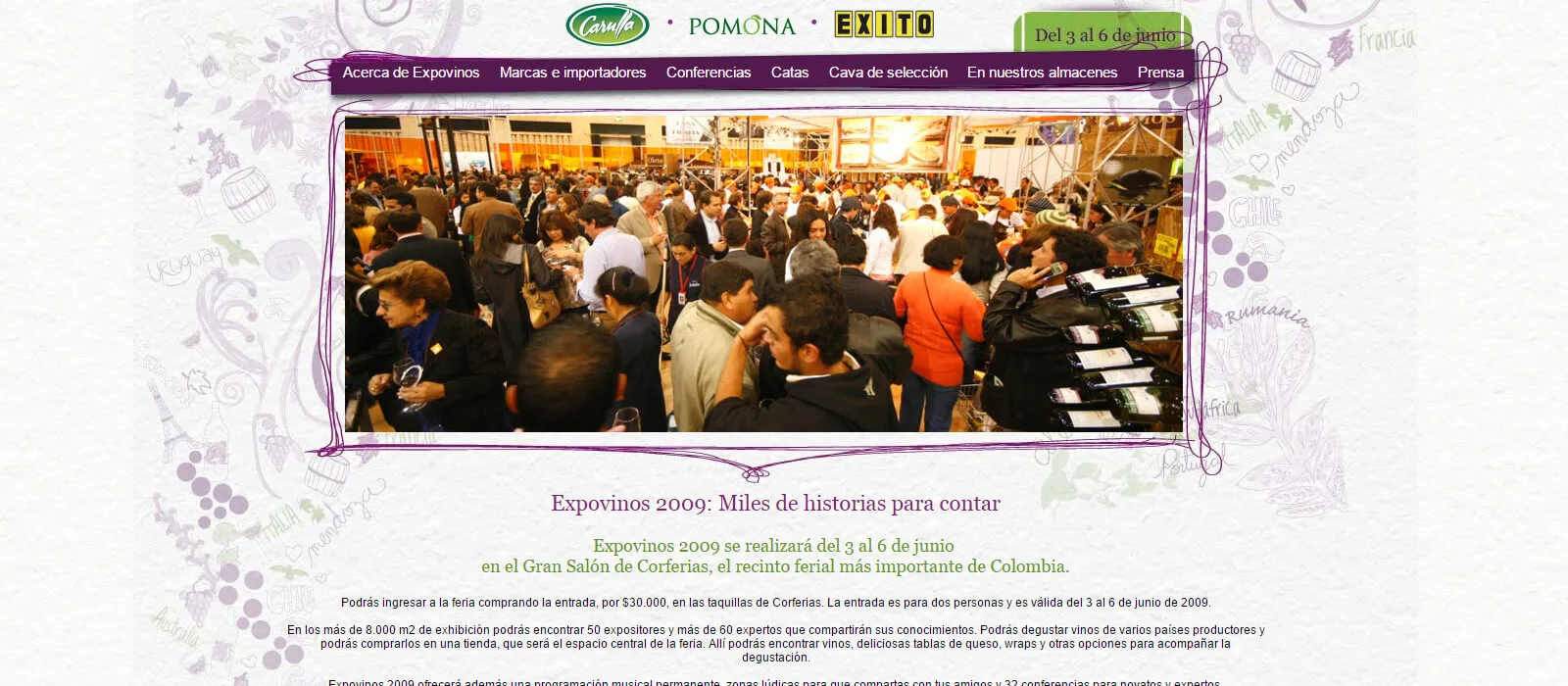 Micrositio Éxito Expovinos